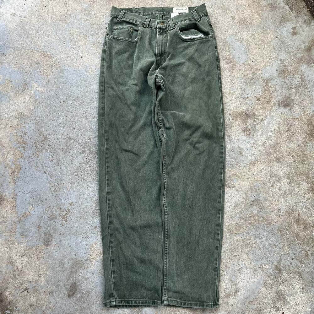 Vintage Eddie Bauer Green Jeans Y2K